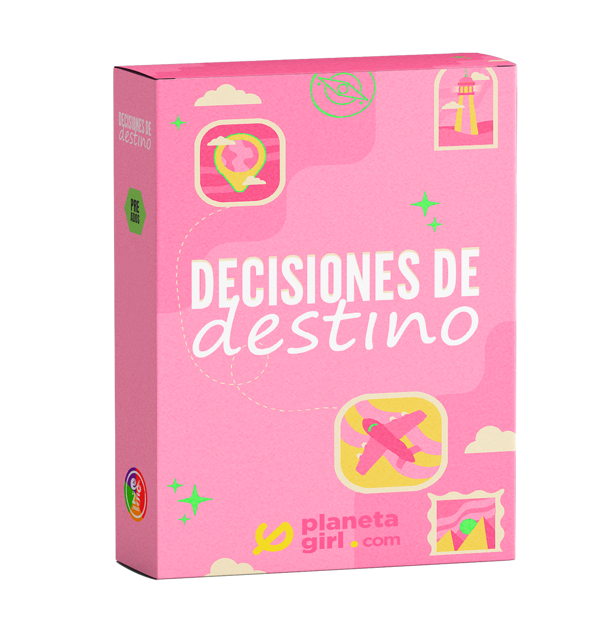 Mock up Caja con Planeta Girl